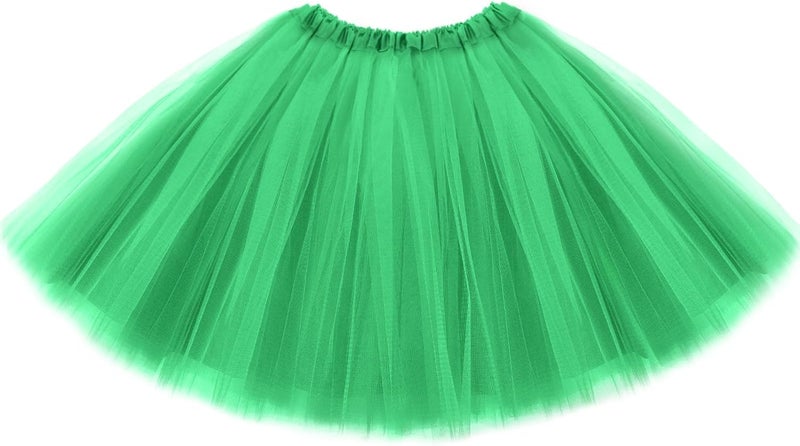 Lainlight Store Tutus for Women, Adult Tutu Skirts for Women 4 Layered Classic Elastic Tulle Tutu Skirts Party Festival Running - Image 1